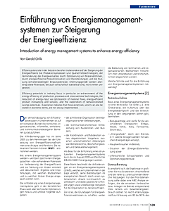 Einführung von Energiemanagementsystemen zur Steigerung der Energieeffizienz