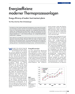 Energieeffizienz moderner Thermoprozessanlagen