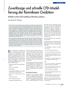 Zuverlässige und schnelle CFD-Modellierung der flammlosen Oxidation