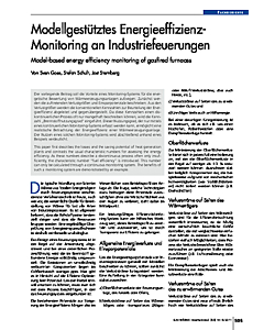 Modellgestütztes Energieeffizienz-Monitoring an Industriefeuerungen