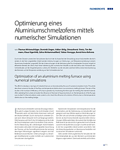 Optimierung eines Aluminiumschmelzofens mittels numerischer Simulationen