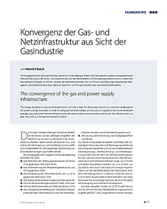 Konvergenz der Gas- und Netzinfrastruktur aus Sicht der Gasindustrie