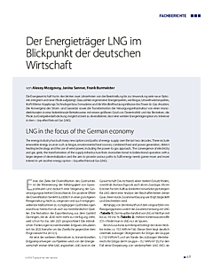 Der Energieträger LNG im Blickpunkt der deutschen Wirtschaft