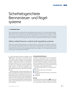 Sicherheitsgerichtete Brennersteuer- und Regelsysteme