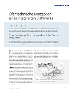 Ofentechnische Konzeption eines integrierten Stahlwerks