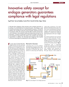 Innovative safety concept for endogas generators guarantees compliance with legal regulations