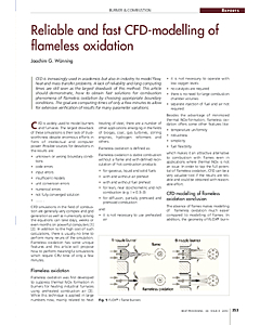 Reliable and fast CFD-modelling of flameless oxidation