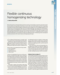 Flexible continuous homogenizing technology
