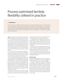 Process-optimised lambda flexibility utilised in practice