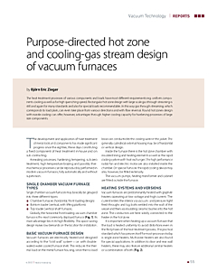 Purpose-directed hot zone and cooling-gas stream design of vacuum furnaces