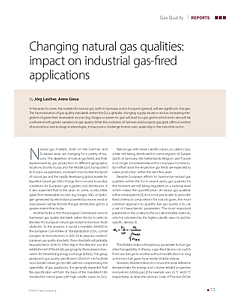 Changing natural gas qualities: impact on industrial gas-fired applications