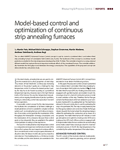 Model-based control and optimization of continuous strip annealing furnaces