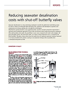 Reducing seawater desalination costs with shut-off butterfly valves