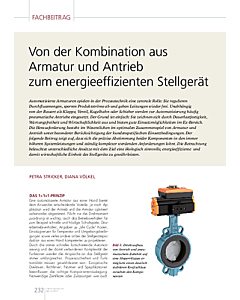 Von der Kombination aus Armatur und Antrieb zum energieeffizienten Stellgerät