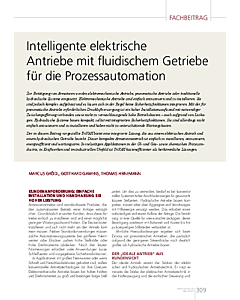 Intelligente elektrische Antriebe mit fluidischem Getriebe für die Prozessautomation