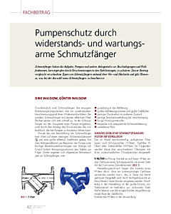 Pumpenschutz durch widerstands- und wartungsarme Schmutzfänger