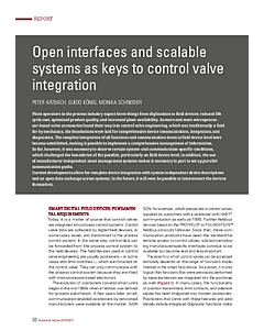 Open interfaces and scalable systems as keys to control valve integration