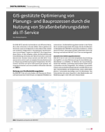 GIS-gestützte Optimierung von Planungs- und Bauprozessen durch die Nutzung von Straßenbefahrungsdaten als IT-Service