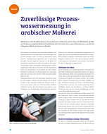 Zuverlässige Prozesswassermessung in arabischer Molkerei
