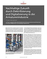 Nachhaltige Zukunft durch Elektrifizierung und Digitalisierung in der Armaturenindustrie