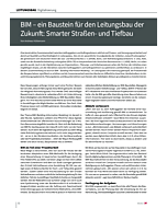 BIM – ein Baustein für den Leitungsbau der Zukunft: Smarter Straßen- und Tiefbau