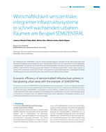 Wirtschaftlichkeit semizentraler, integrierter Infrastruktursysteme in schnell wachsenden urbanen Räumen am Beispiel SEMIZENTRAL