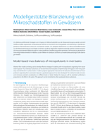 Modellgestützte Bilanzierung von Mikroschadstoffen in Gewässern