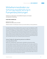 Wirbelkammerdioden zur Schwingungsdämpfung in Pumpendruckleitungen