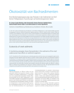 Ökotoxizität von Bachsedimenten