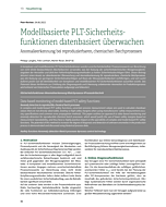 Modellbasierte PLT-Sicherheitsfunktionen datenbasiert überwachen