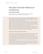 Stand der L-/H-Gas-Marktraumumstellung