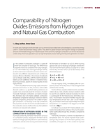 Comparability of Nitrogen Oxides Emissions from Hydrogen and Natural Gas Combustion