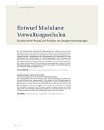 Entwurf Modularer Verwaltungsschalen