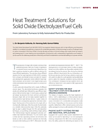 Heat Treatment Solutions for Solid Oxide Electrolyzer/Fuel Cells