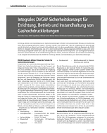 Integrales DVGW-Sicherheitskonzept für Errichtung, Betrieb und Instandhaltung von Gashochdruckleitungen