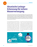 Akustische Leckage-Erkennung für sichere Wasserversorgung