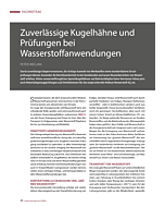 Zuverlässige Kugelhähne und Prüfungen bei Wasserstoffanwendungen