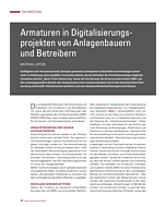 Armaturen in Digitalisierungsprojekten von Anlagenbauern und Betreibern