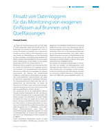 Einsatz von Datenloggern für das Monitoring von exogenen Einflüssen auf Brunnen und Quellfassungen