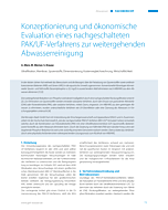 Konzeptionierung und ökonomische Evaluation eines nachgeschalteten PAK/UF-Verfahrens zur weitergehenden Abwasserreinigung