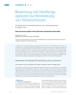 Bewertung von Handlungsoptionen zur Minimierung von Fehlanschlüssen