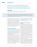 35 Jahre Sandoz-Katastrophe: Booster für den Gewässerschutz
