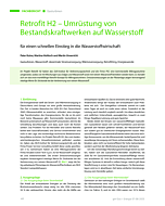 Retrofit H2 – Umrüstung von Bestandskraftwerken auf Wasserstoff