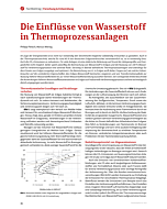 Die Einflüsse von Wasserstoff in Thermoprozessanlagen