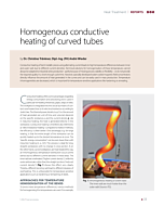 Homogenous conductive heating of curved tubes