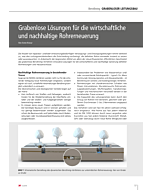 Grabenlose Lösungen für die wirtschaftliche und nachhaltige Rohrerneuerung