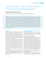 Validierte Daten – Essenzieller Baustein im Datenwertschöpfungsprozess