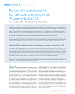 Biologisch-toxikologische Echtzeitüberwachung in der Wasserwirtschaft 4.0