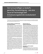 Von turnusmäßiger zu bedarfsgerechter Kanalreinigung – wie eine neue IoT-Technologie den Entwässerungsbetrieb revolutioniert