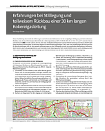 Erfahrungen bei Stilllegung und teilweisem Rückbau einer 30 km langen Kokereigasleitung